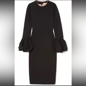 $1285 NEW Roksanda PINK Satin
Trimmed Crepe Midi Dress